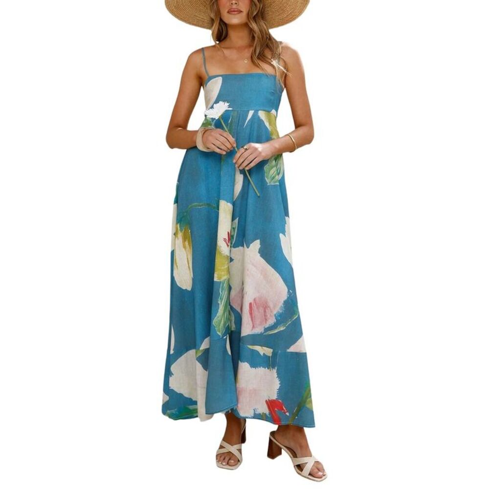 Oloey Womens  Printed Maxi Dress